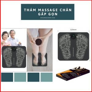 thảm massage chân công nghệ xung điện EMS